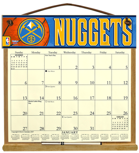 Denver Nuggets Calendar Holder